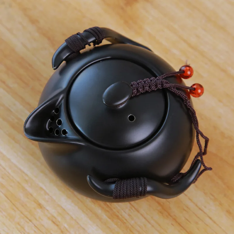 Китайский чайник Gaiwan дорожный керамический для Пуэра портативный набор посуды