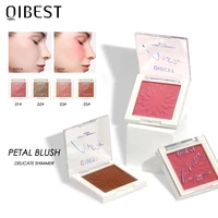 qibest blush peach palette makeup blush palette cheek contour blush cosmetics blusher cream professional palette contour shadow