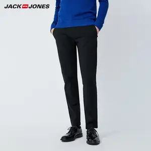 Мужские повседневные деловые брюки JackJones, повседневные облегающие брюки, базовая одежда для мужчин 219314541