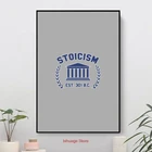 Плакат Stoicism для украшения дома, настенные картины для гостиной, холст, живопись, водонепроницаемый