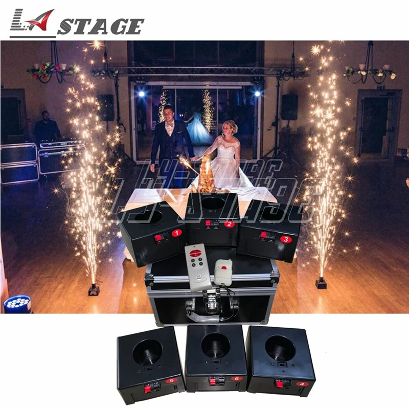 D06 Double Remote Control Cold Firework Ignition Machine Spark Fireworks With Wireless Remote For Dancing Concert Wedding