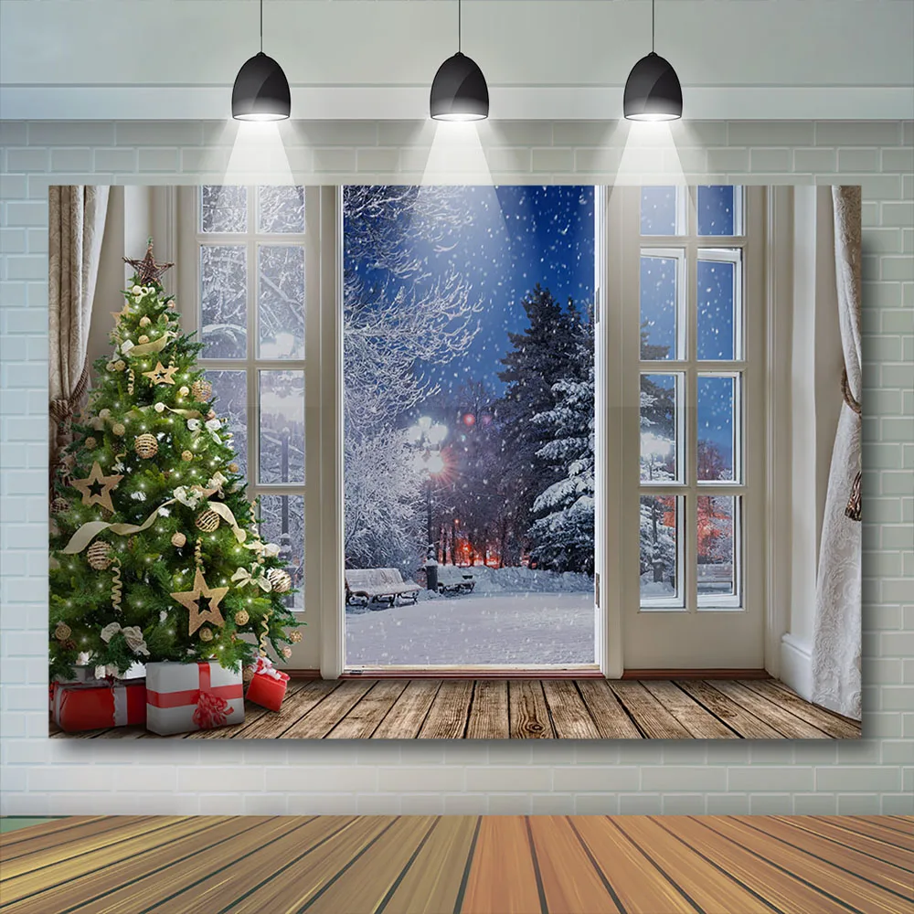 Фотобудка с фотографией с изображением двери снега