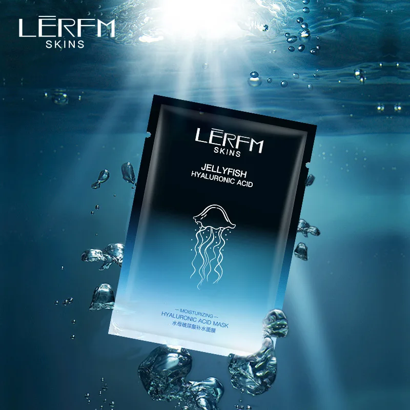 LERFM Медузы для кожи лица Гиалуроновая кислота увлажняющая маска сжимает поры и