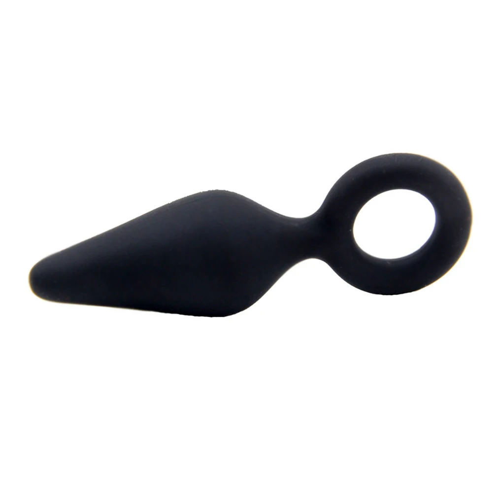 Сексуальная черная силиконовая Анальная пробка для взрослых интимные игрушки