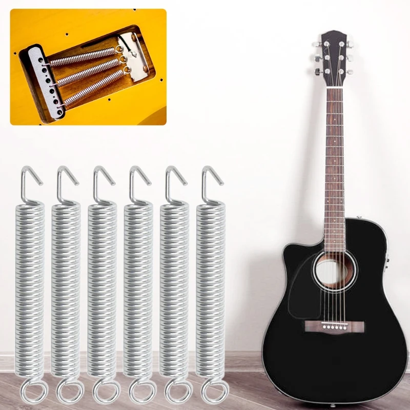 

6Pcs/pack Tremolo Bridge System Springs for Most Electric Guitars Electric Guitar Tremolo Bridge Tension Springs Set