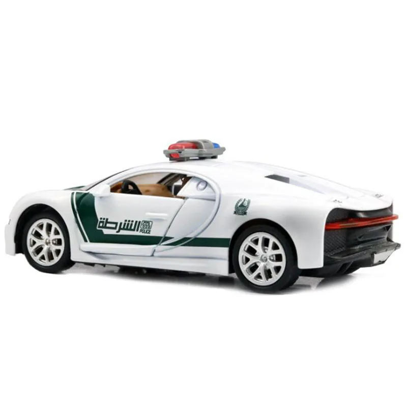 Игрушечный автомобиль масштаб 1:32 Дубаи полиция GTR массажер Bugattis металлический