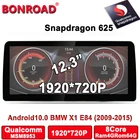 Автомобильный мультимедийный плеер, 12,3 дюйма, Android 10,0, 1920*720P, IPS, Qualcomm 625, 4 гб озу, Rom64G, для BMW X1 E84, CICбез экрана 2009-2015, wi-fi