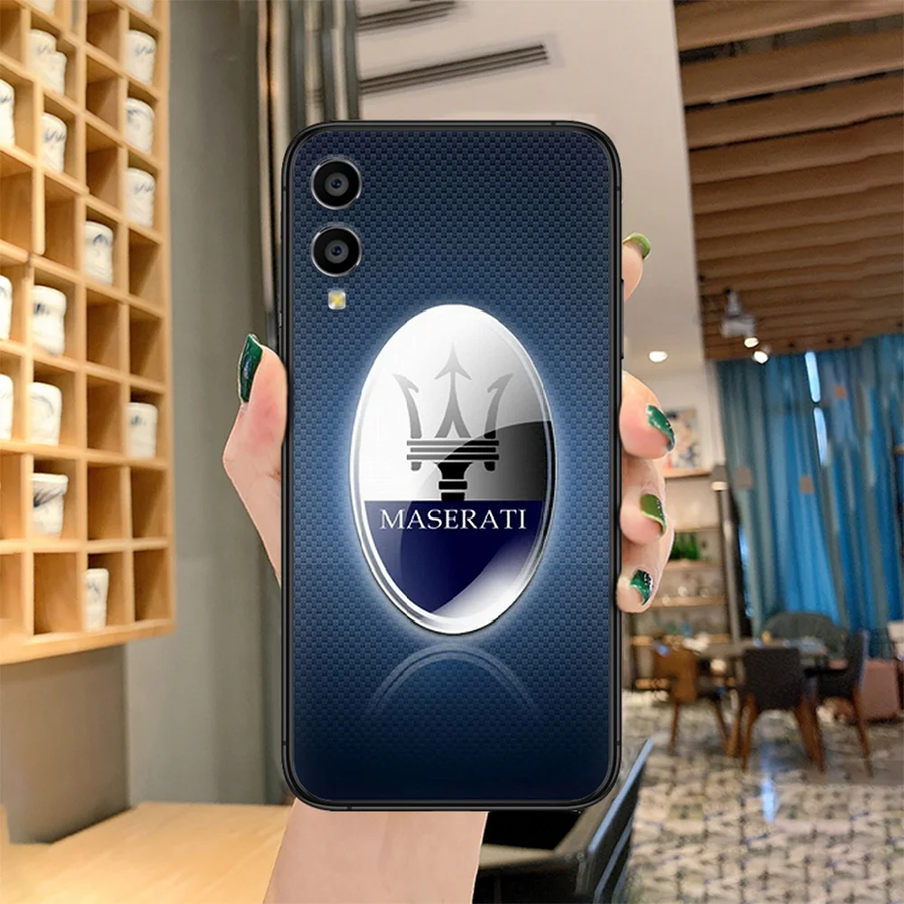 

Maserati Car Logo Phone case For Huawei Honor 6A 7A 7C 8 8A 8X 9 9X 10 10i 20 Lite Pro Play black prime soft cover 3D shell