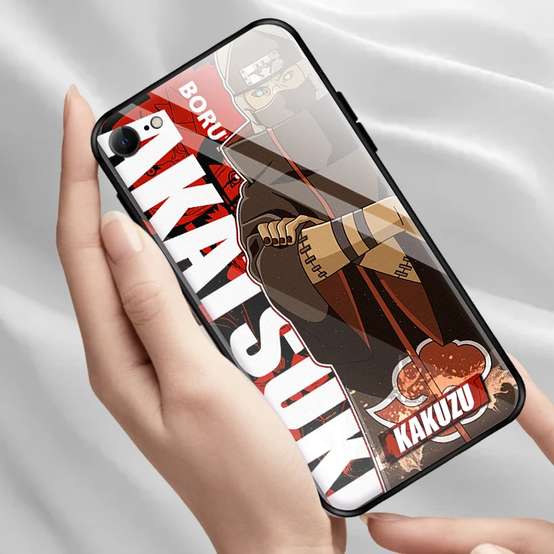 Наруто Akatsuki Kakuzu для iPhone SE 6 6s 7 8 plus x xr xs 11 12 mini Pro Max закаленное стекло чехлы