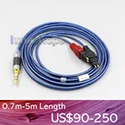 LN004891 наушники чистого серебра кабель + PEP изолированный для Sennheiser HD580 HD600 HD650 HDxxx HD660S HD58x HD6xx наушники