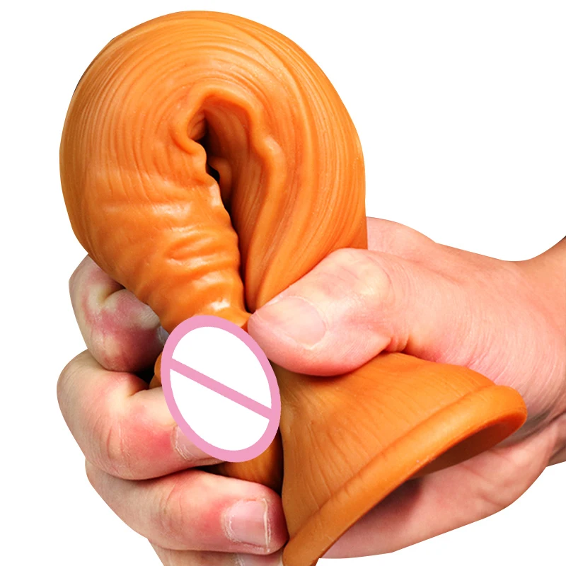 Мягкий фаллоимитатор Реалистичная Женская огромная для мастурбации на присоске