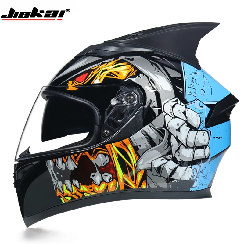 Moto rcycle шлем с двойными линзами полный шлем для лица DOT capacete de moto ciclista casco para moto cask шлемы - Цвет: c7