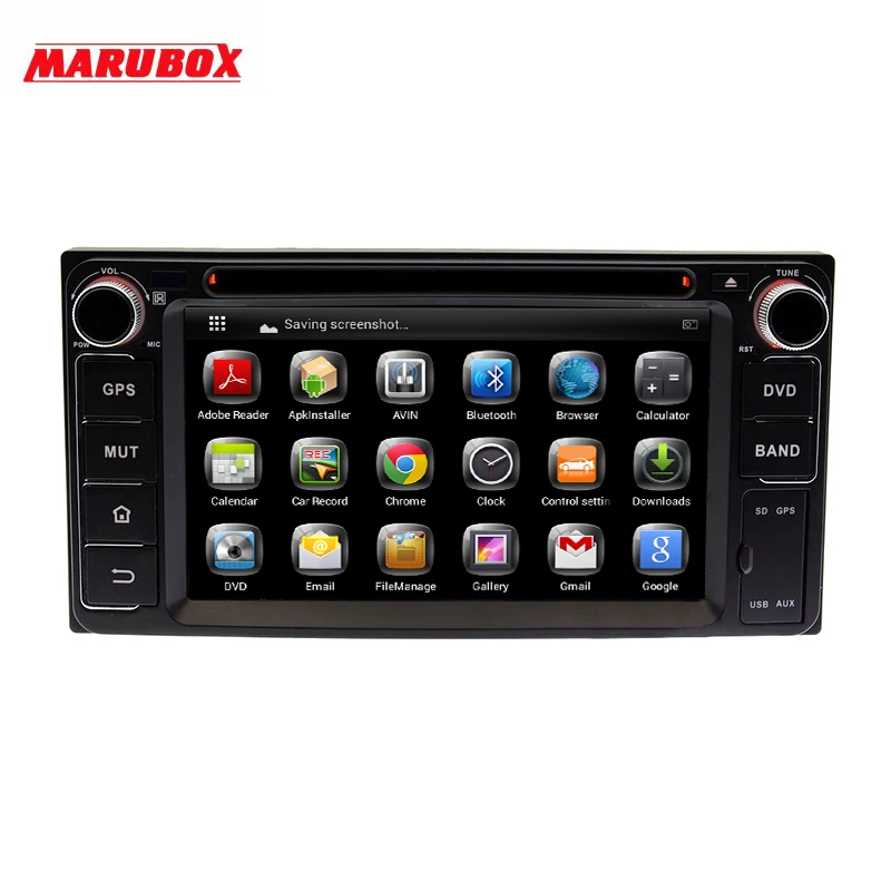 MARUBOX KD-6229 Универсальный 6," Автомобильный dvd-плеер для Toyota, Daihatsu, 2 Din автомобильный радиоприемник с gps навигацией стерео радио Bluetooth