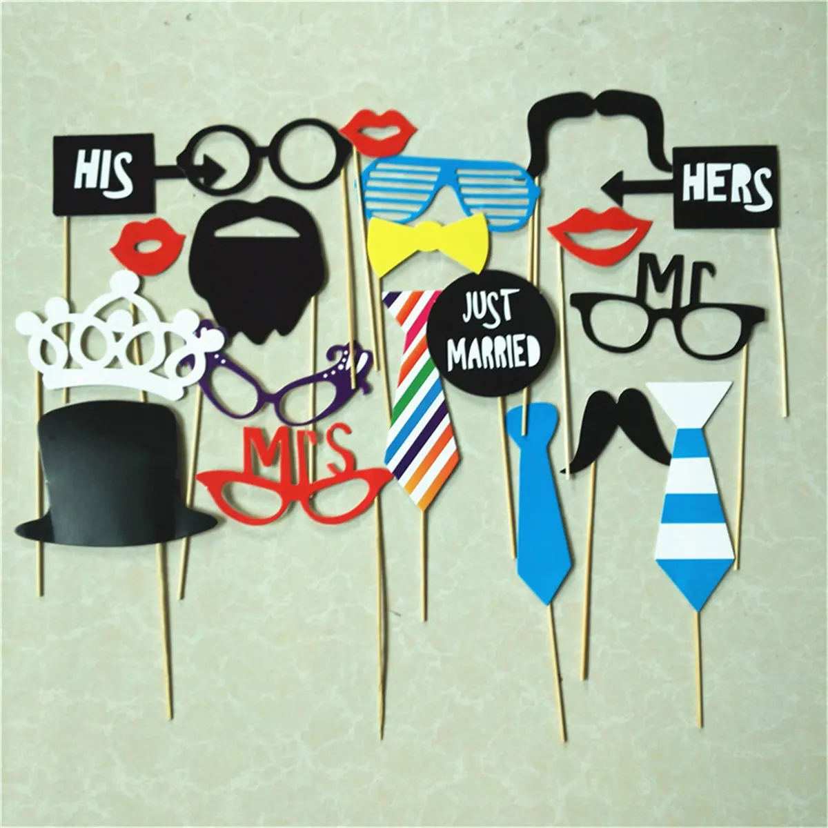 20 шт./компл. фотобудка красочная забавная Свадебная декорация для губ реквизит