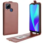 Кожаный чехол в стиле ретро для Realme C15 RMX2180, для Realme C21 C20, флип-чехол для телефона, чехол Etui Fundas