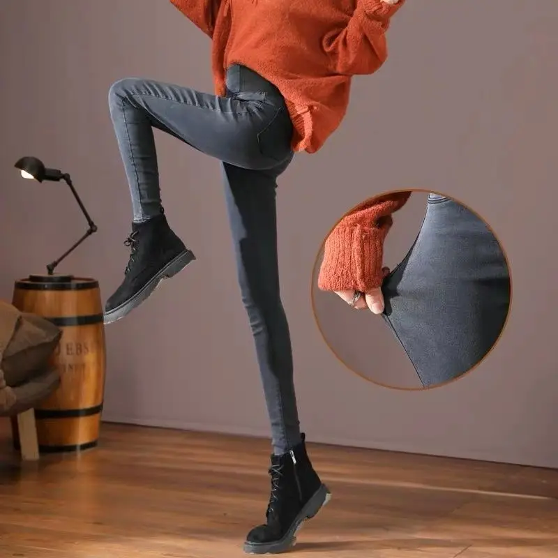 High-waisted jeans women's 2020 slim gray pants mom skinny woman boyfriend for women fashionnova | Женская одежда