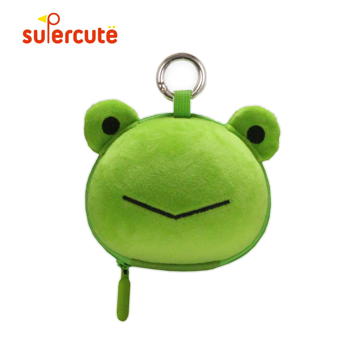 

SUPERCUTE mini cute keys holder bag 3D cartoon Frog storage bag coin purse
