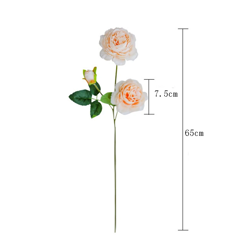 

3Head European Artificial Peony Flowers Silk Fake Flowers Wedding Party Home Decoration Flower Bouquet Wreath DIY Scrapbooking