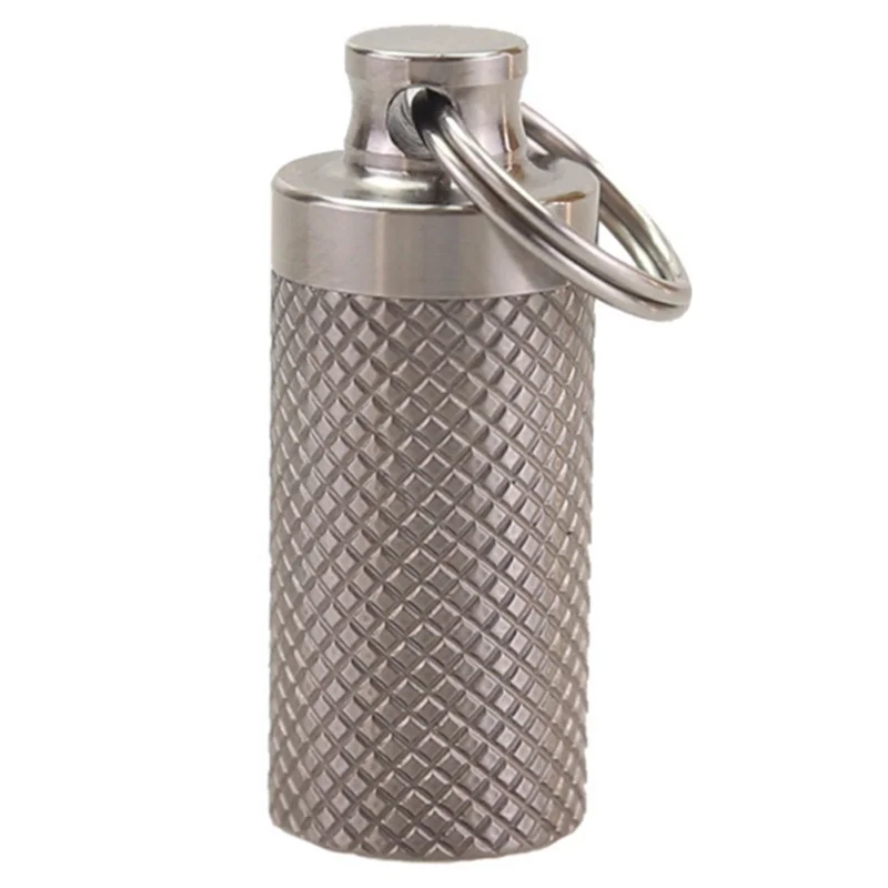 

Водонепроницаемая мини-корзина из титанового сплава, портативная Водонепроницаемая корзина, экстренная бутылка для таблеток, многофункци...