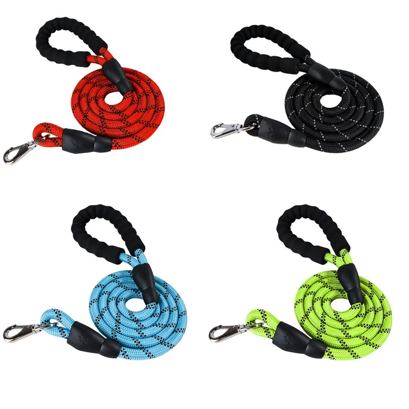 

Pet Product Reflective Dog Leash Rope Running Walk Train 1.5M Nylon Dog Collar Leashes Strong Lead Rope for Dogs Free Shipping