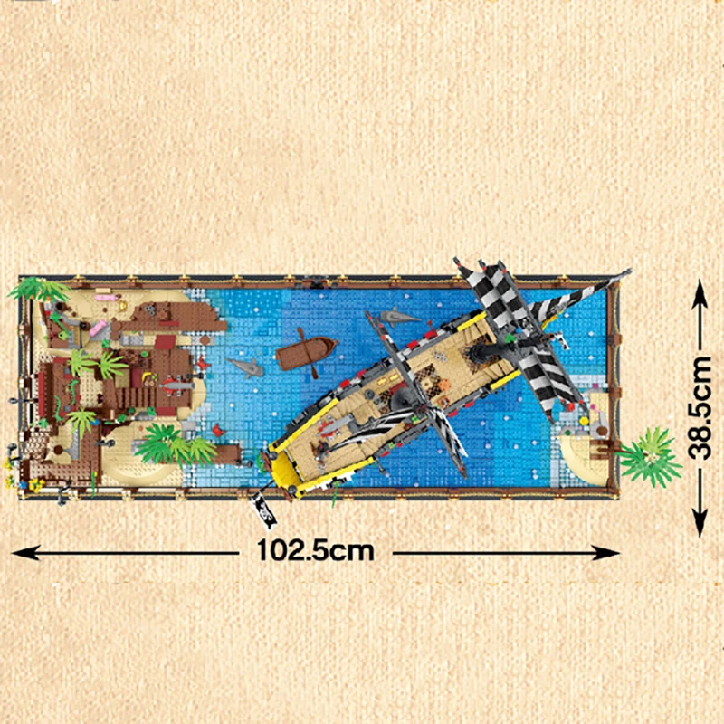 

New MOC Booty Bay Pirates Of Barracuda Building Blocks Bricks Creative DIY Cities Street View Toys for Kids Friends Gifts