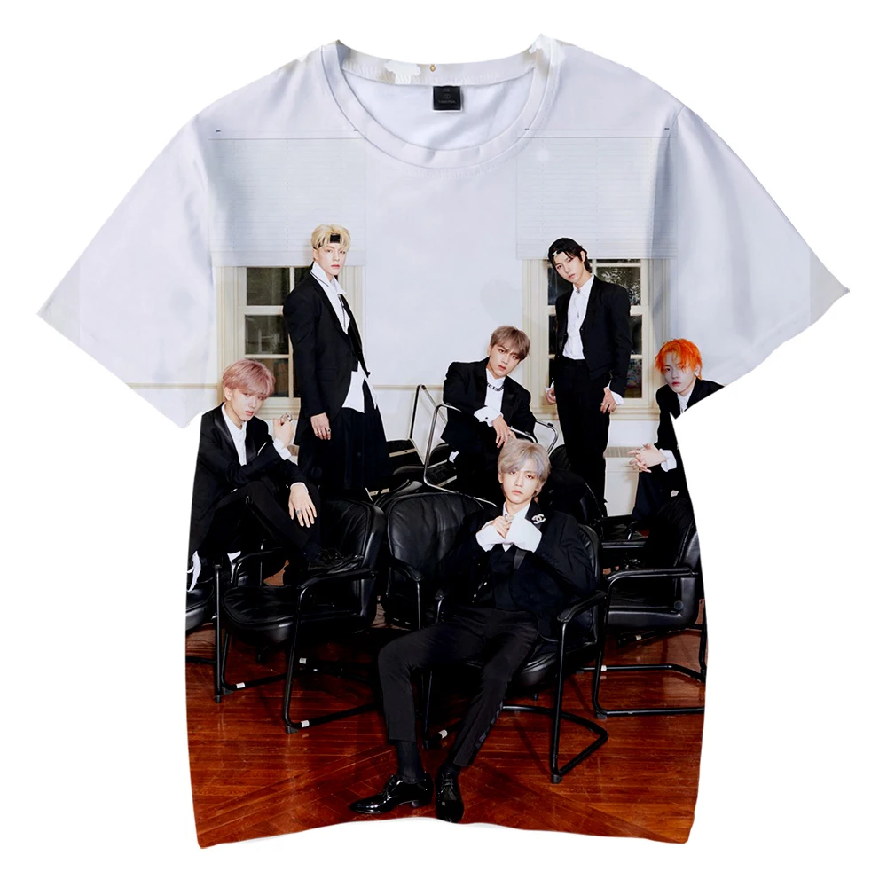 KPOP NCT DREAM/Новинка 2019 года детская одежда с 3D-принтом WE BOOM футболка короткими