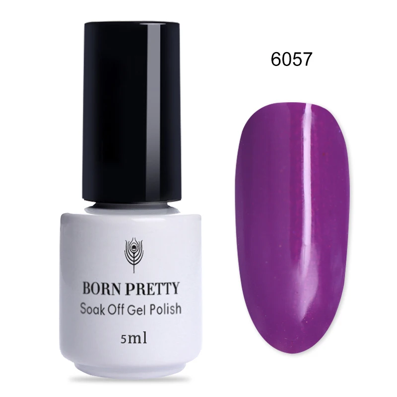One-Step UV Gel 6057 Гель-лак для ногтей серии BORN PRETTY красного и фиолетового цвета, 6 мл, чистый цвет для ногтей, замачиваемый УФ-светодиодный гель, маникюрный лак для дизайна ногтей - Цвет: One-Step UV Gel 6057