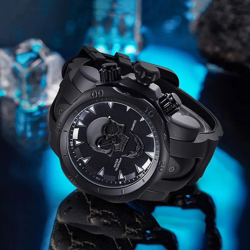 Роскошные Брендовые мужские часы новинка 2019 модные 3D наручные с изображением