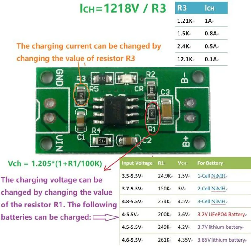 1S 2S 3S CELL 1A NiMH Rechargeable Battery Charger Module Charging voltage 1.5V 3V 4.5V Input 3.7V-6V FOR toys car Solar |