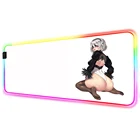 Коврик для мыши Nier Automata с грудь, задница, сексуальный коврик для видео и ПК с большой грудью, аксессуары для аниме, игровые настольные коврики, Rgb светодиодный светильник, коврик