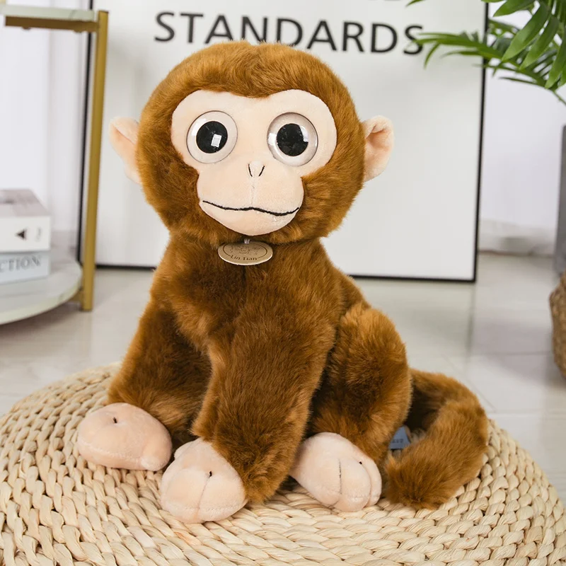 Искусственная обезьяна плюшевая игрушка имитация мягкого животного кукла