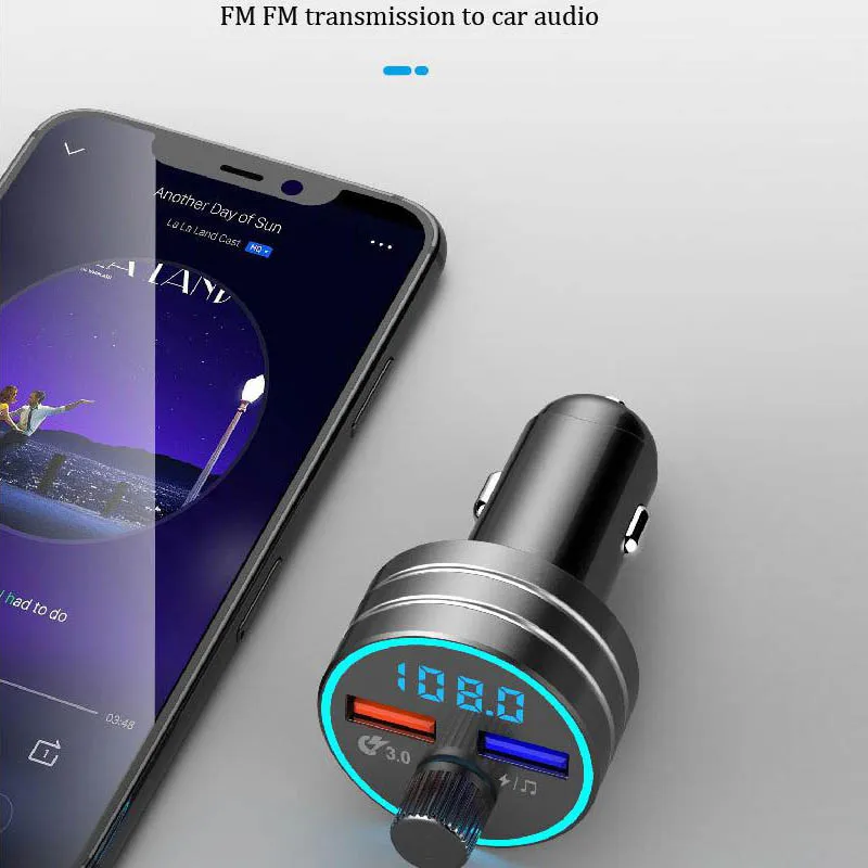 Беспроводной bluetooth FM-трансмиттер модулятор Автомобильный радиоадаптер MP3-плеер