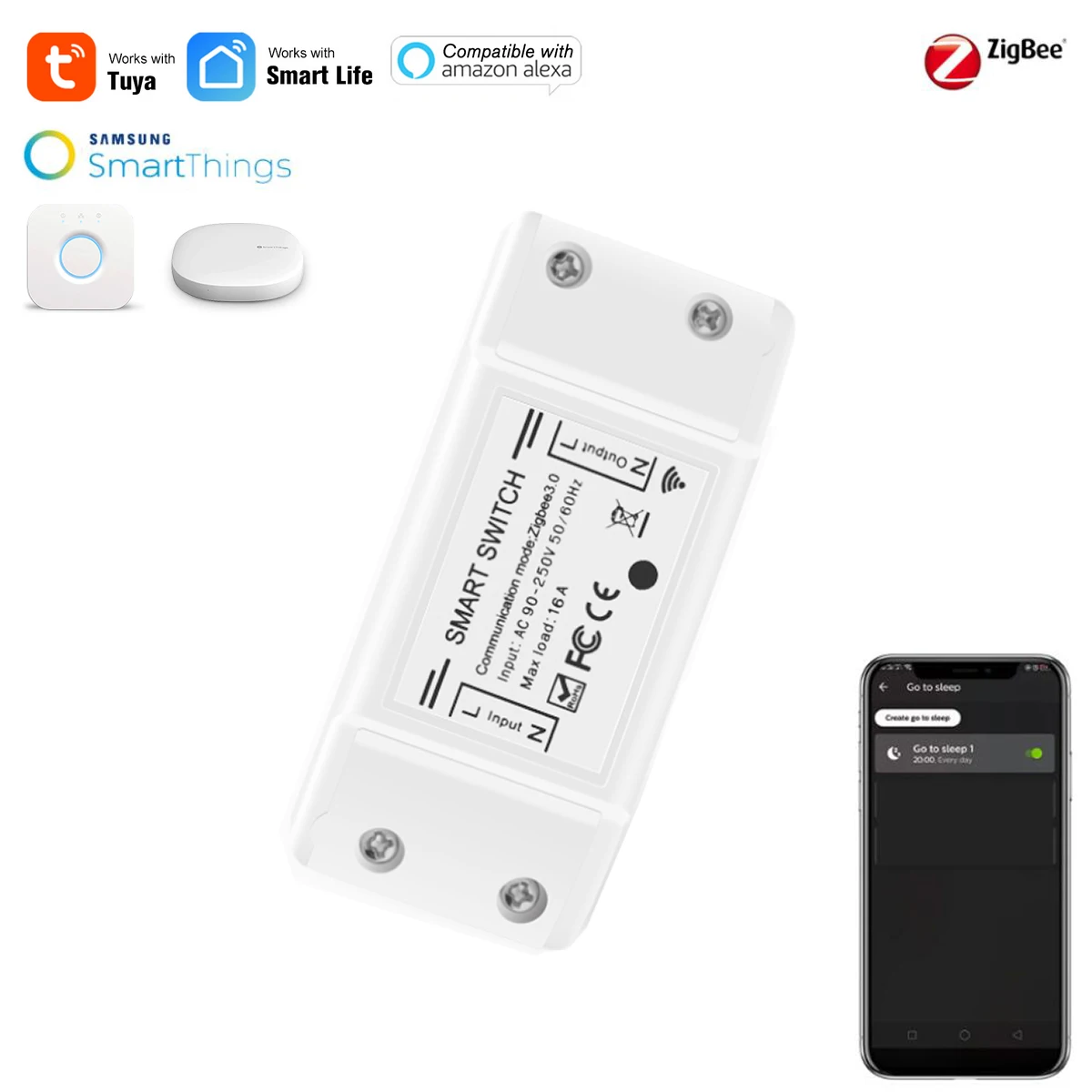 Светодиодный выключатель ZIGBEE 85-220 В 10 А переключатель сделай сам умное устройство