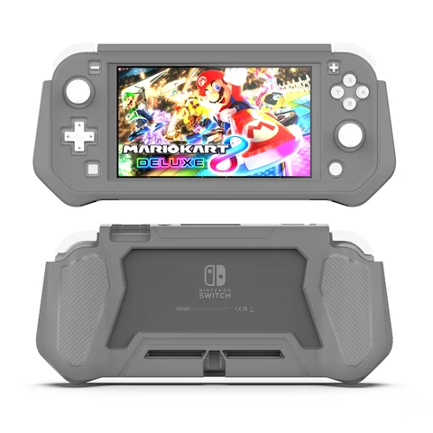 Новинка 2021 года, эргономичный нескользящий чехол для Nintendo Switch Lite с полным покрытием корпуса, защитная накладка для Nintendo Switch Lite Mini Console, розовый