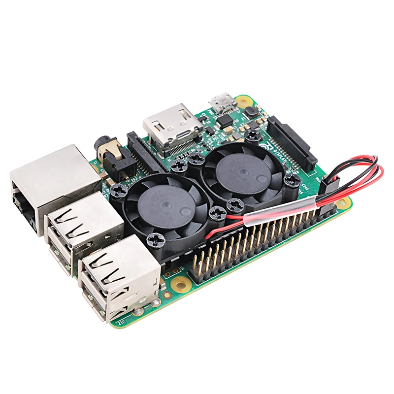 Оптовая продажа 2 комплекта Raspberry Pi 3 3b Plus двойной вентилятор двойные вентиляторы