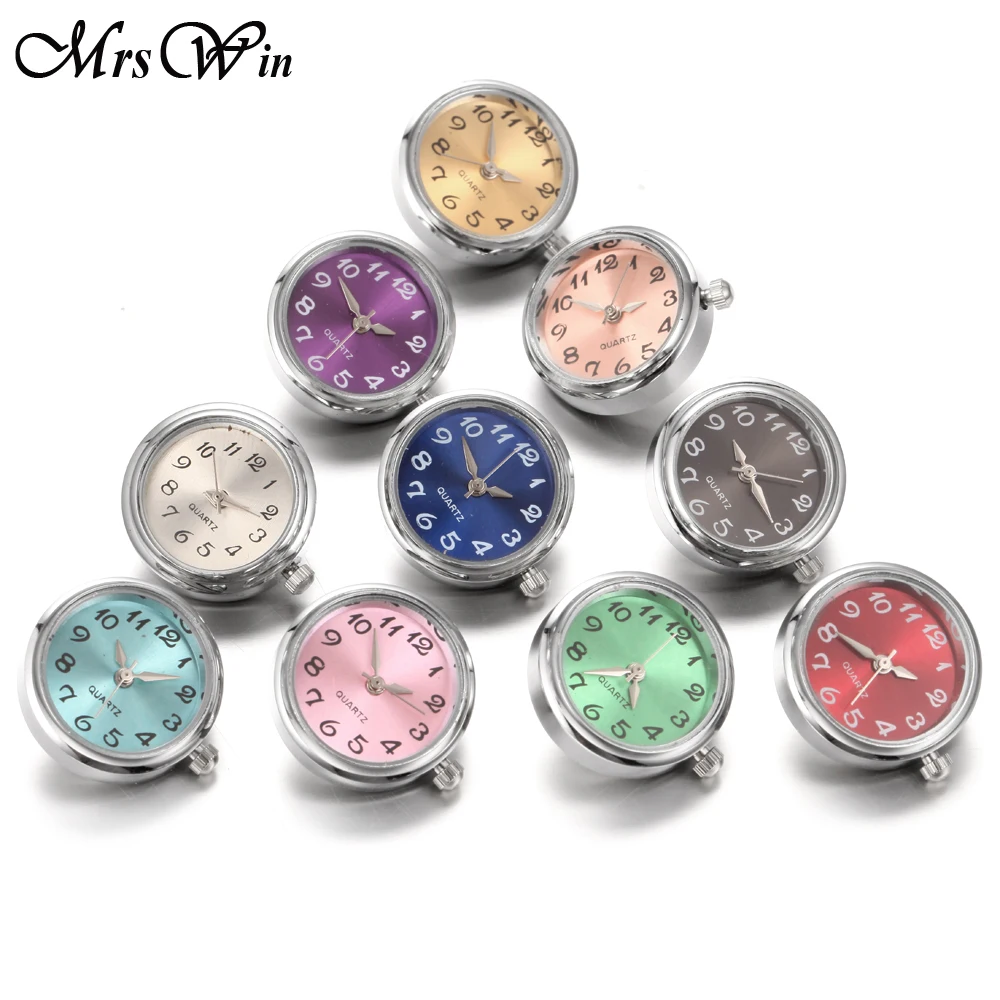 DIY Snap Jewelry 18mm Glass Watch Snap Buttons Interchangeable Jewelry Accessory Snap Button Jewelry for Snaps Bracelet