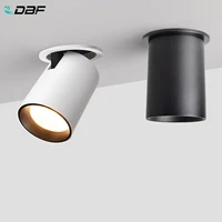 dbffoldable led ceiling recessed light 7w 12w led spot lights living room tv background wall aisle ceiling cob downlight