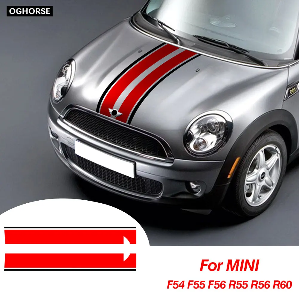 Автомобильный капот крышка двигателя виниловая наклейка полосатые наклейки для