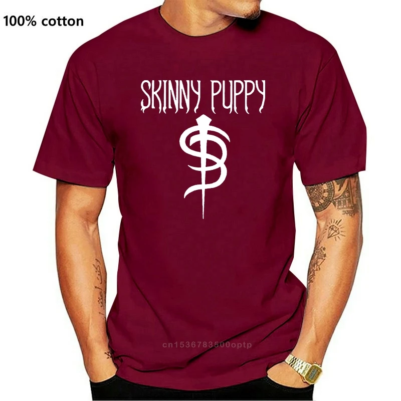 

Тонкая футболка с изображением щенка в стиле панк-рок