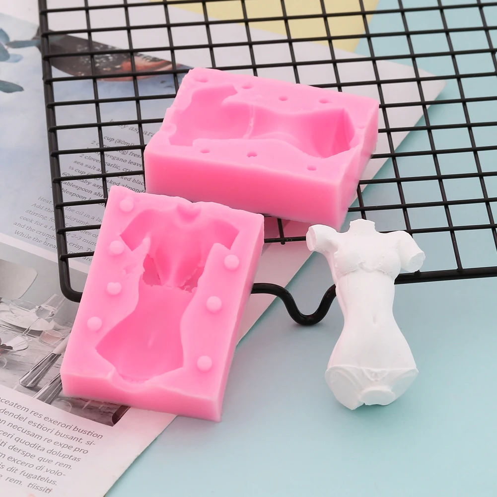 Кукла средства ухода за кожей 3D силиконовая форма для фонданов, шоколада для декорирования торта глины пресс-форма для мужские и женские DIY Инструменты для выпечки для свадьбы