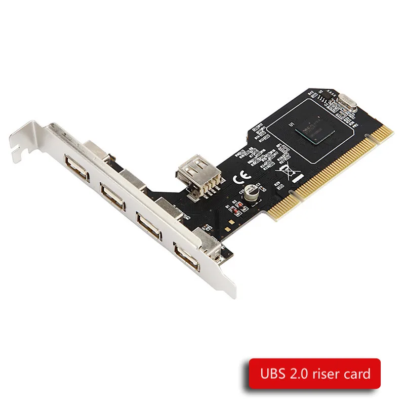 ANDDEAR USB2.0 Плата расширения для рабочего стола PCI до 5 usb2.0 адаптер карты чип sata usb