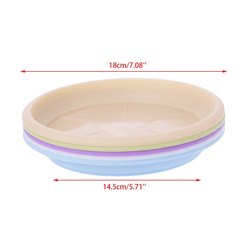 

Round Heavy Duty Plastic Flower Plant Pot Saucer Base Water Tray Garden 4 Size