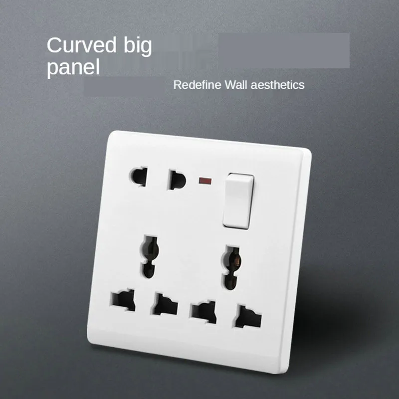 Высококачественная многофункциональная розетка типа 86 переключатель с одним