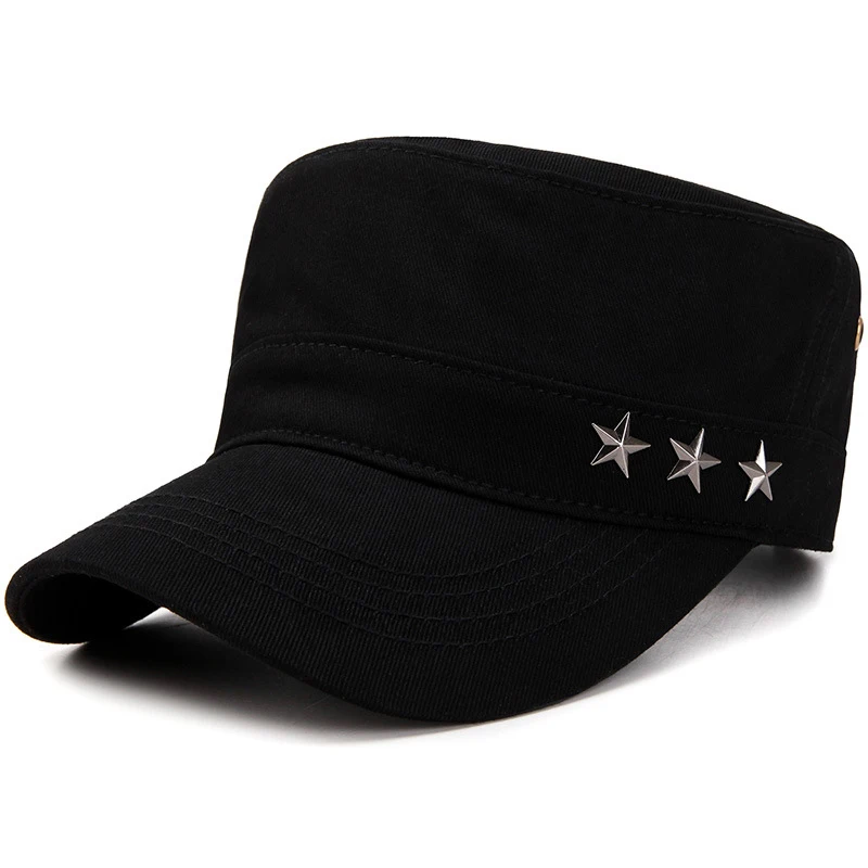 

Outdoor Sport Casual Anti-sun Caps Military Hats Men's Army Hats Men Accessories Black Army Green Caps
