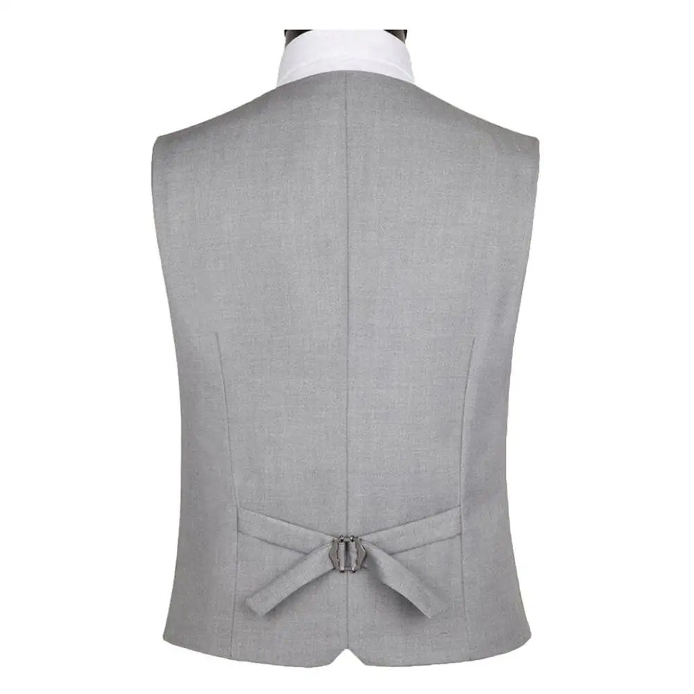 

Men Blazer Solid Color Sleeveless Back Straps Single-breasted Slim Business Waistcoat Men Clothing Office wear