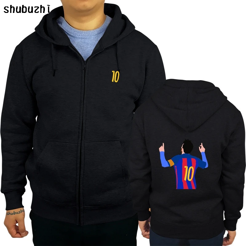 Толстовки с капюшоном Lionel Messi, camiseta, Барселона, camisa, толстовка с капюшоном, мужская толстовка с капюшоном, хлопковый пуловер, куртка, Аргентинская футболка, Свитшот sbz4416 - Color: black