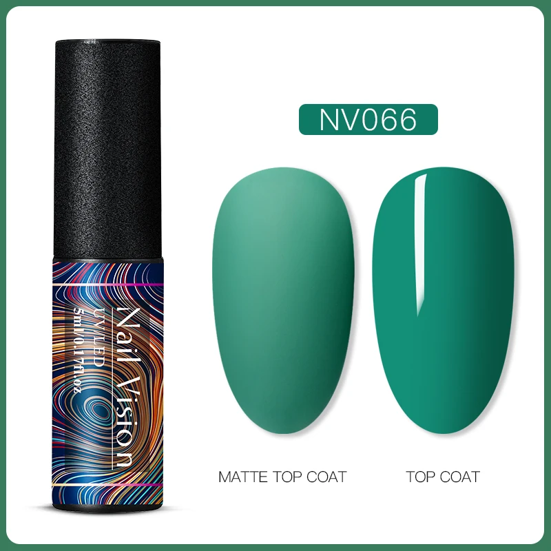 S06661 Nail Vision 60 цветов Матовый УФ-гель для ногтей 5 мл чистый цвет матовое верхнее покрытие Впитывающее полуперманентный Гель-лак для ногтей - Цвет: S06661