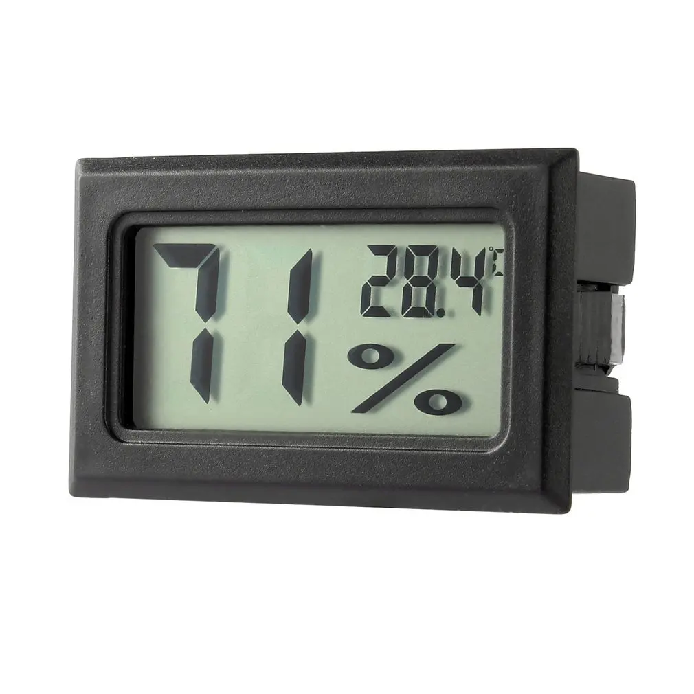 

Мини цифровой ЖК-датчик температуры измеритель влажности термометр гигрометр измерительный прибор белый/черный