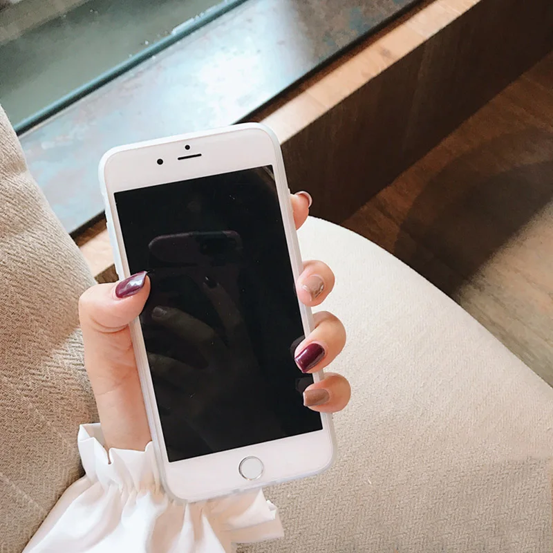 Прекрасное зеркало чехол для телефона с сердечком iphone X XR XS MAX 6 6s 7 8 plus задняя