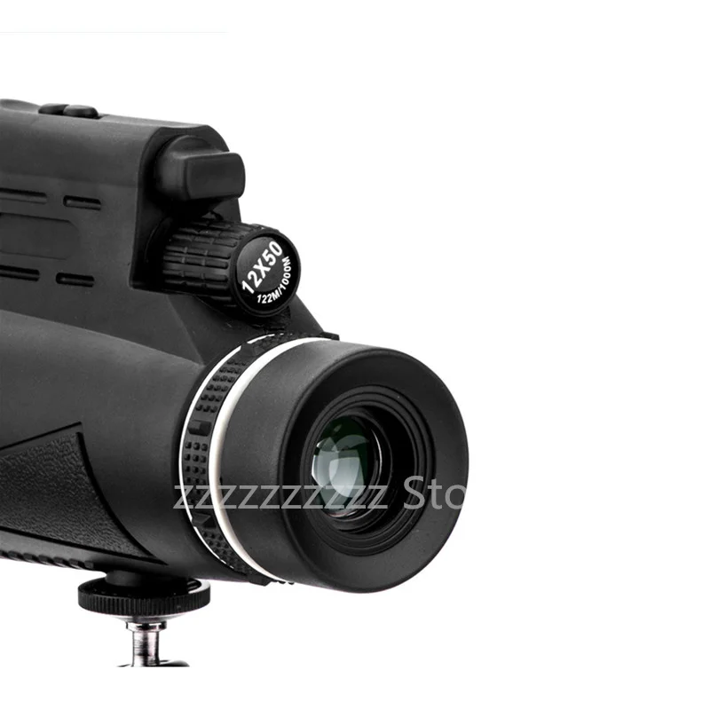 

Powerful monocular zoom 12x50 HD monoculars camping bird watching with laser sighting telescope sniper hunting scope